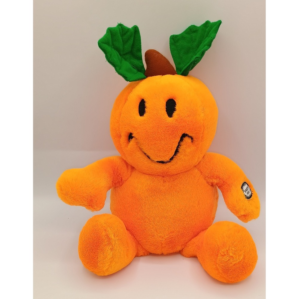 Vintage 12" MTY International Orange Pumpkin Tickle Giggle Wiggle Non Working 9